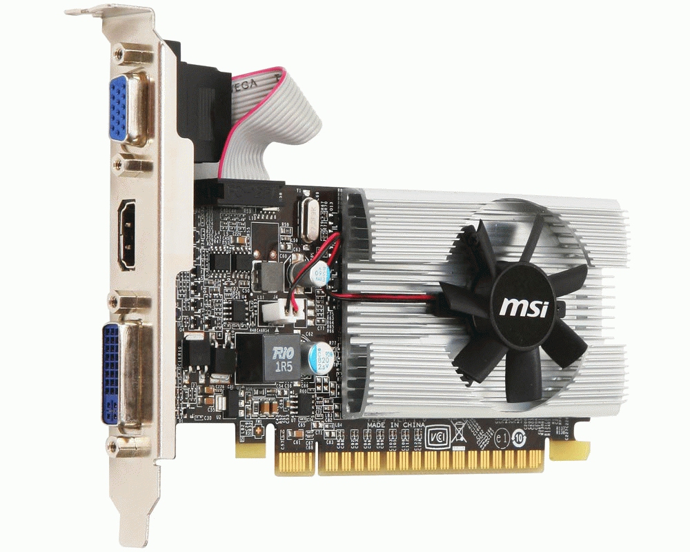 Tarjeta De Video Msi Nvidia Geforce Gt M210 1Gb Ddr3 N210-Md1G/D3