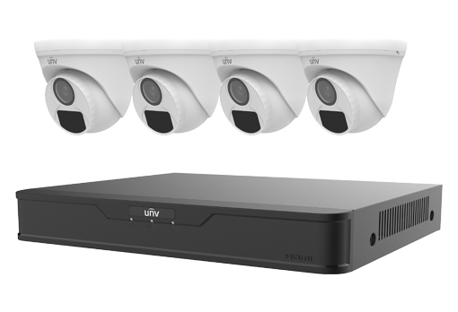 Kit De Videovigilancia Uniarch Xvr 4 Canales Hasta 6Tb + 4 Cámaras Ip Domo Xvr301-04F/4*Uac-T112-F28