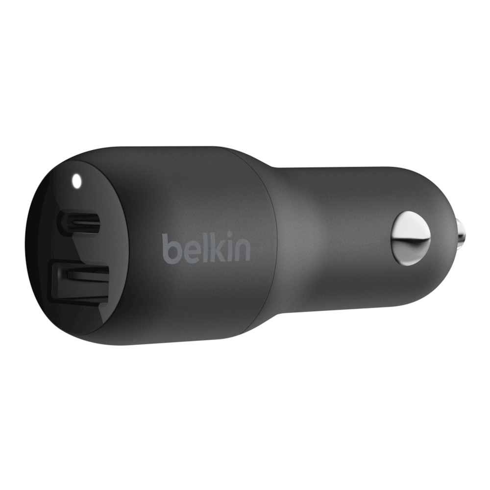 Cargador Para Auto Belkin 30V 3.6A Usb-A / Usb-C Negro F7U100Btblk