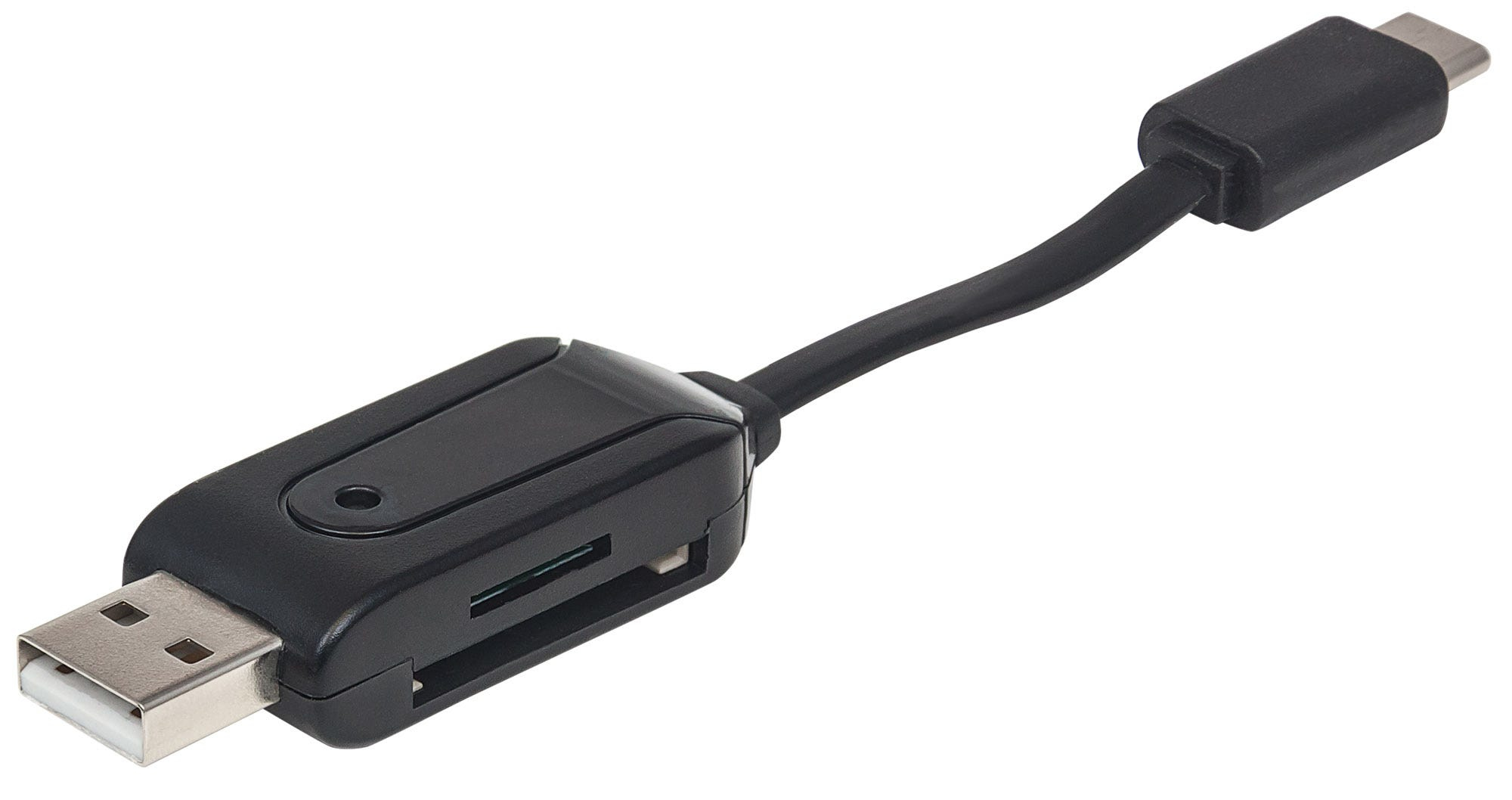 Lector Mini De Tarjetas Manhattan Usb + Usb Tipo C V2.0 24 En 1 102018