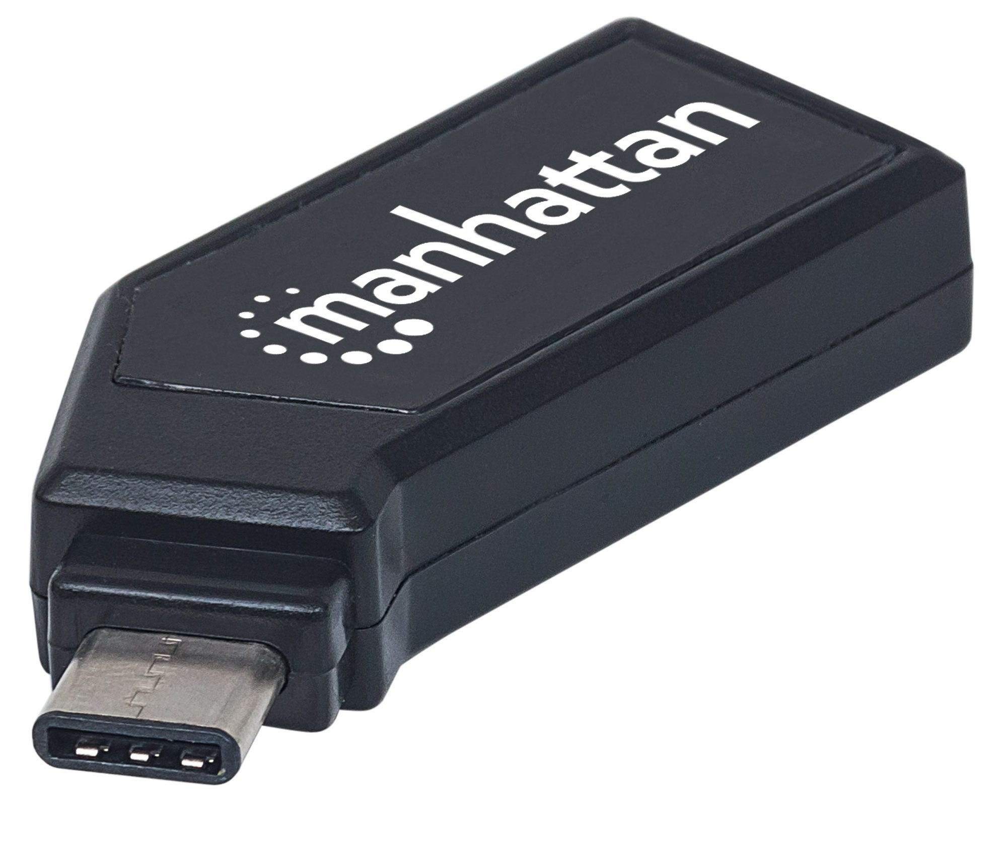 Lector De Tarjetas Manhattan Usb Tipo C 2.0, 24 En 1 Mini 102001