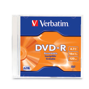 Dvd Verbatim 95093 -R 16X 120Min 4.7Gb Caja 1 Pza