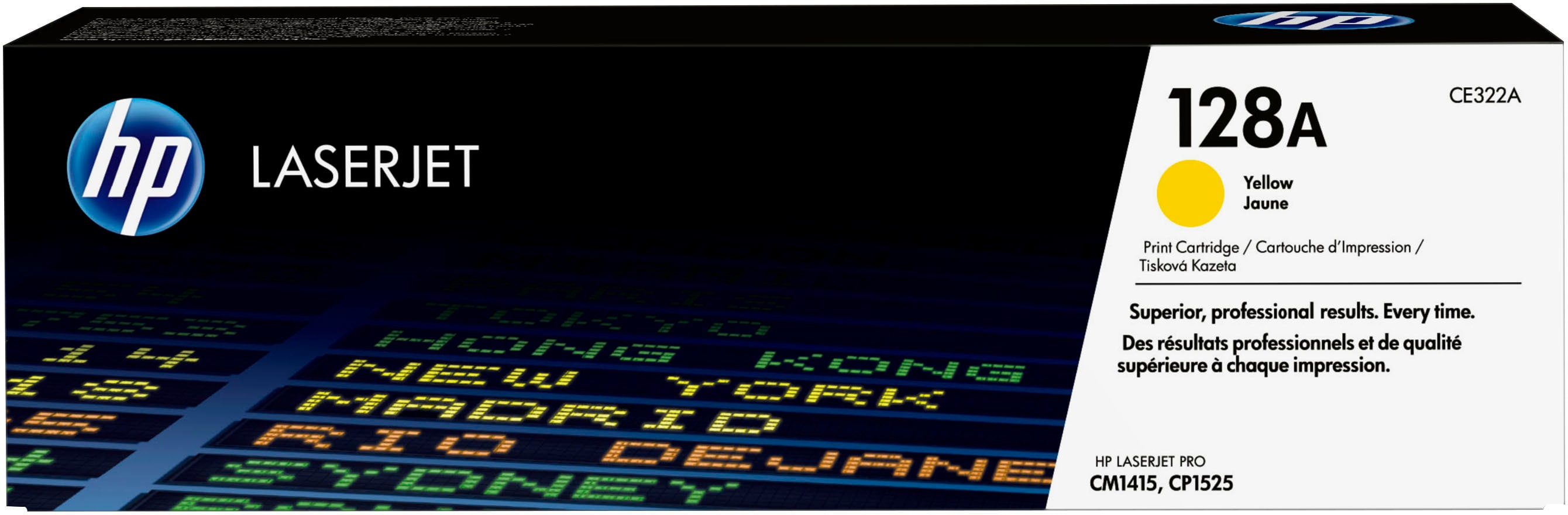 Toner Hp 128A Amarillo Para Cm1415Fnwmfp/Cp1525Nw/Cm1415Fn Ce322A