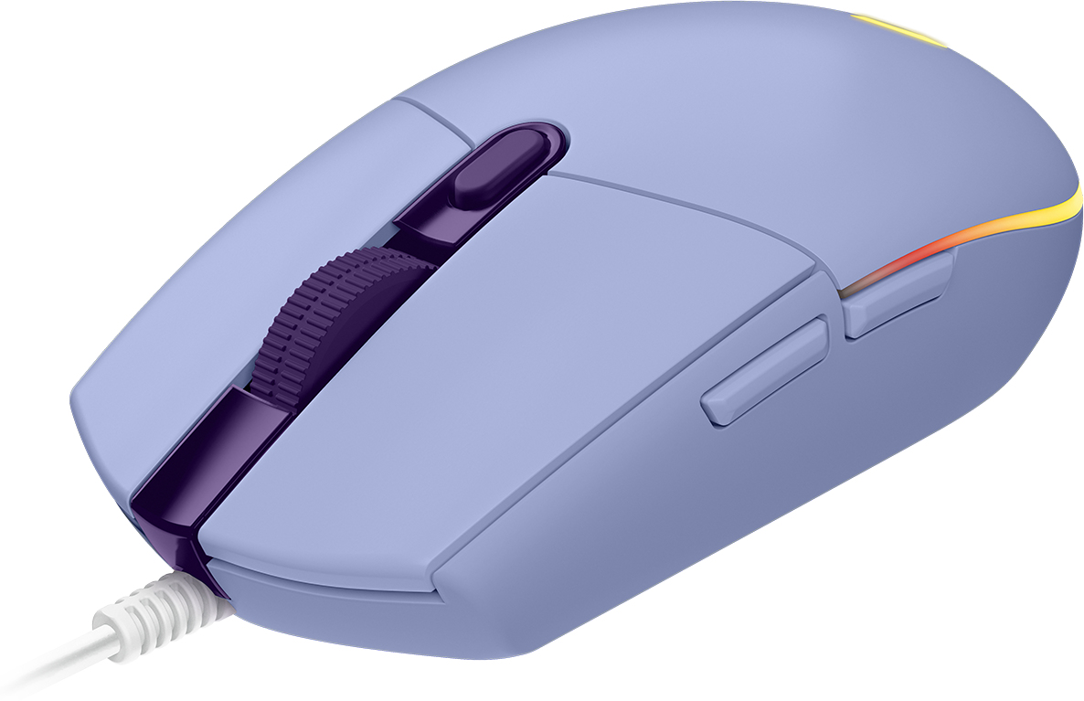 Mouse Gamer Logitech G203 Lightsync Rgb 8 000Dpi Usb Lila 910-005852