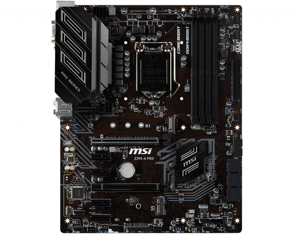 Tarjeta Madre Msi Mb Msi Z390-A Pro Ddr4-Sdram 64 Gb Intel Lga1151 Atx