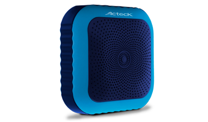 Bocina Acteck Ac-02005 Color Azul Inalambrica Bluetooth