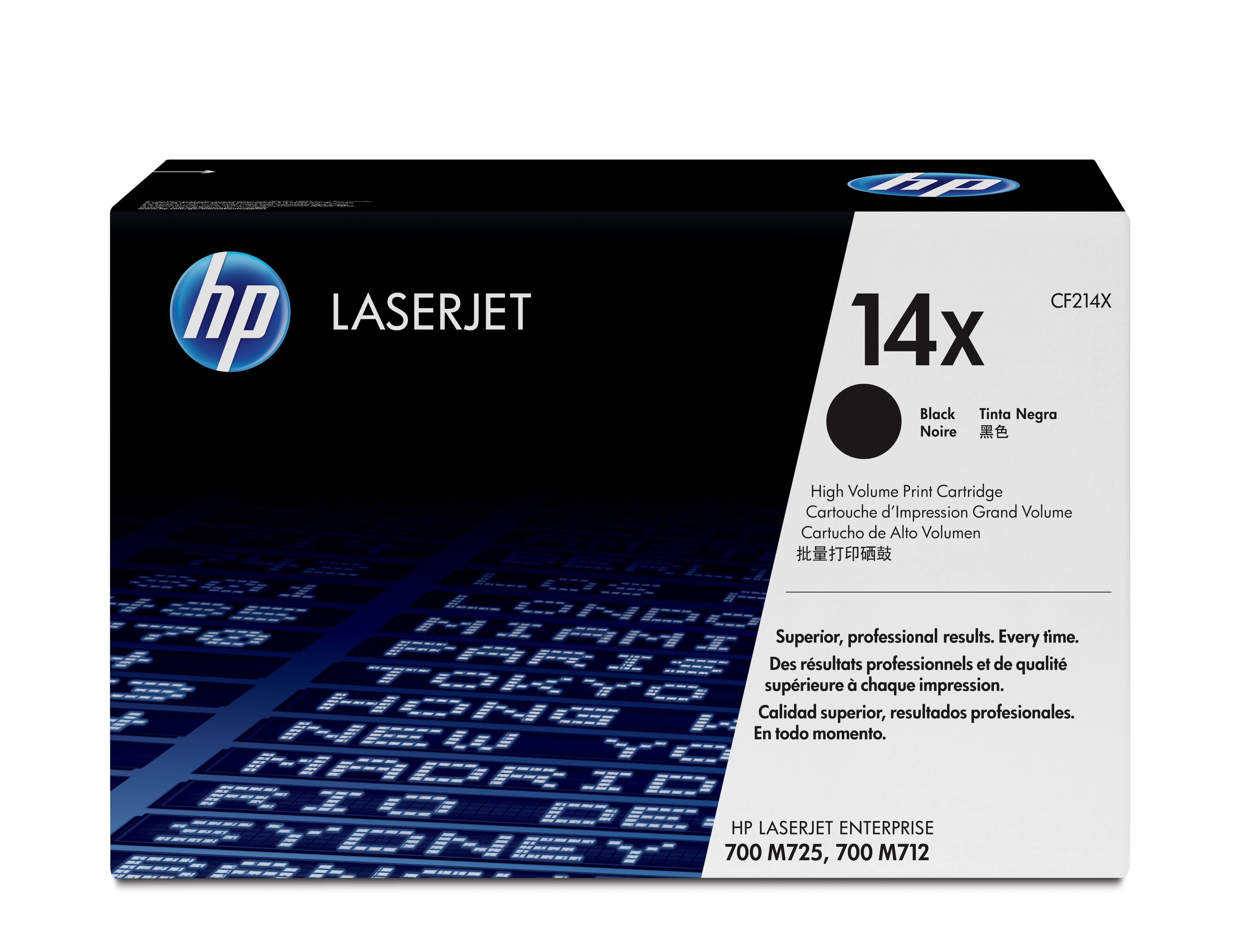 Toner Para Impresora Laser Hp 14X Negro 17.500 Paginas Cf214X
