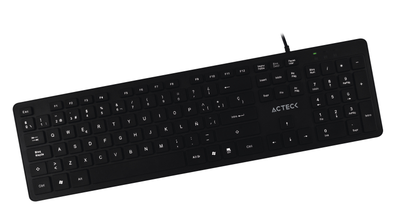 Teclado Acteck Alambrico Usb Tx22 Negro Ac-931656