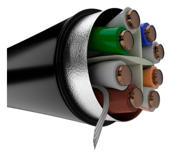 Bobina Cable Utp Nexxt Solutions Cat6 23Awg Para Exterior 305M Negro Ab356Nxt07