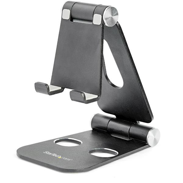 Soporte Startech De Escritorio Para Cel Y Tablet Plegable Negro