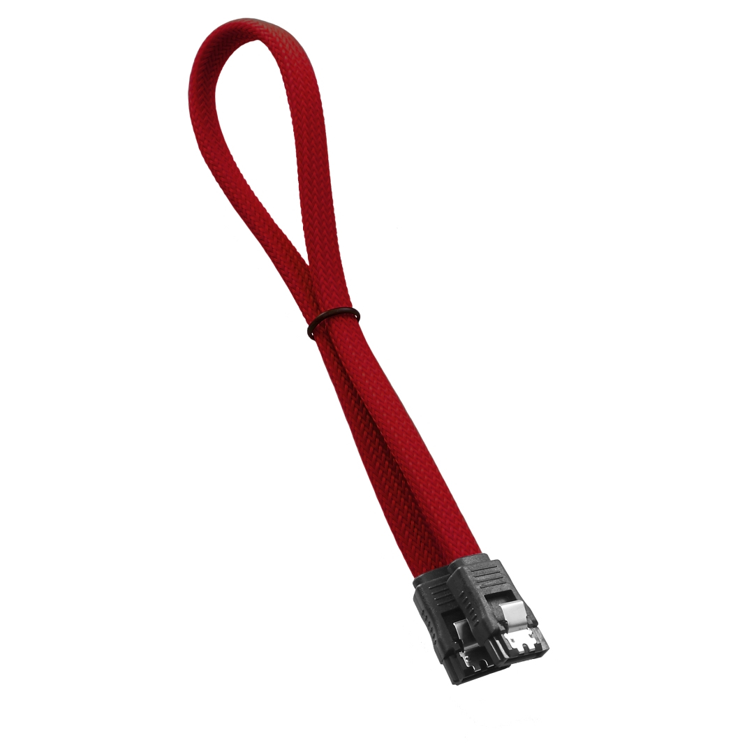 Cable Sata Cablemod Modmesh Sata 3 6Gb/S 30Cm Rojo
