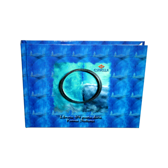 Libreta Estrella 1/4 Pasta Dura Italiana Raya 192 Hjs