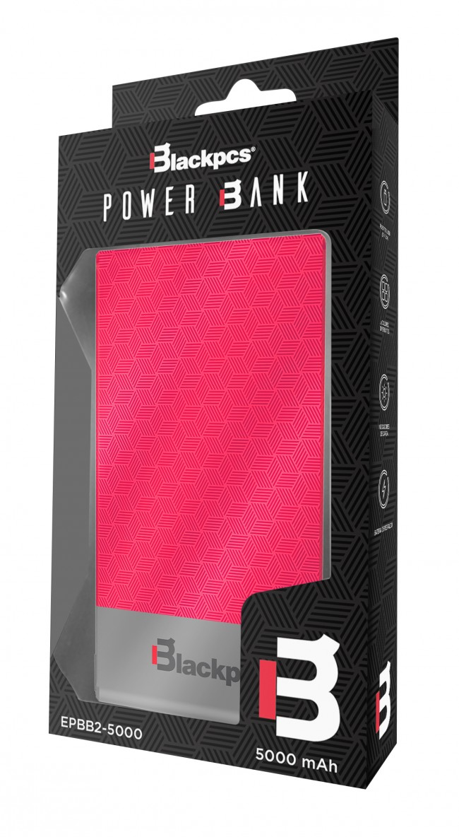 Power Bank Blackpcs Colors 5000 Mah Rojo (Epbp2-5000)