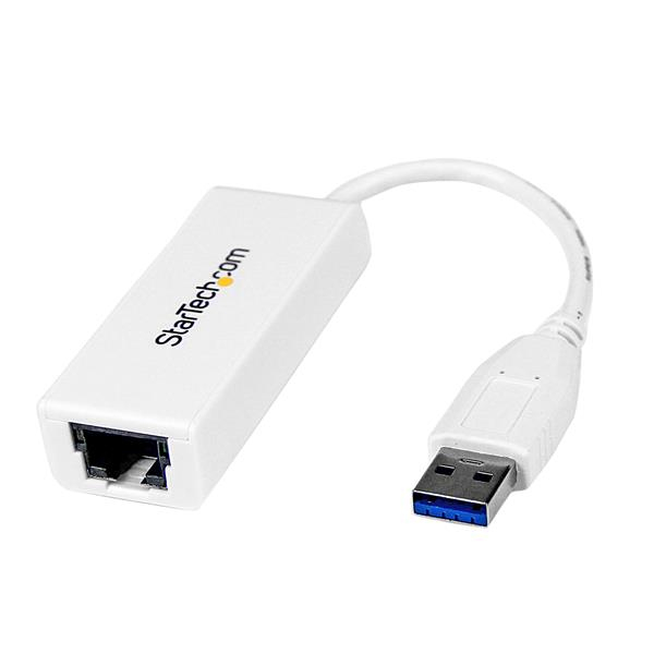 Adaptador De Red Usb 3.0 Gigabit Nic Rj45 Blanco Startech Usb31000Sw