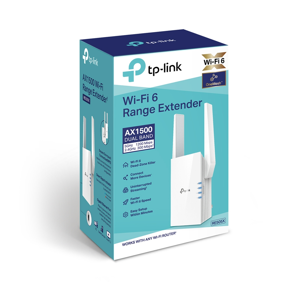 Expansor De Rango Wi-Fi Tp-Link Re505X-2 Dual Band Blanco
