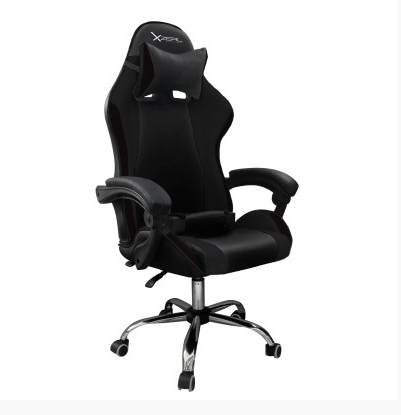 Silla Gamer Xzeal Negra Acero 3 Pistones Pvc (Xzsxz05B)