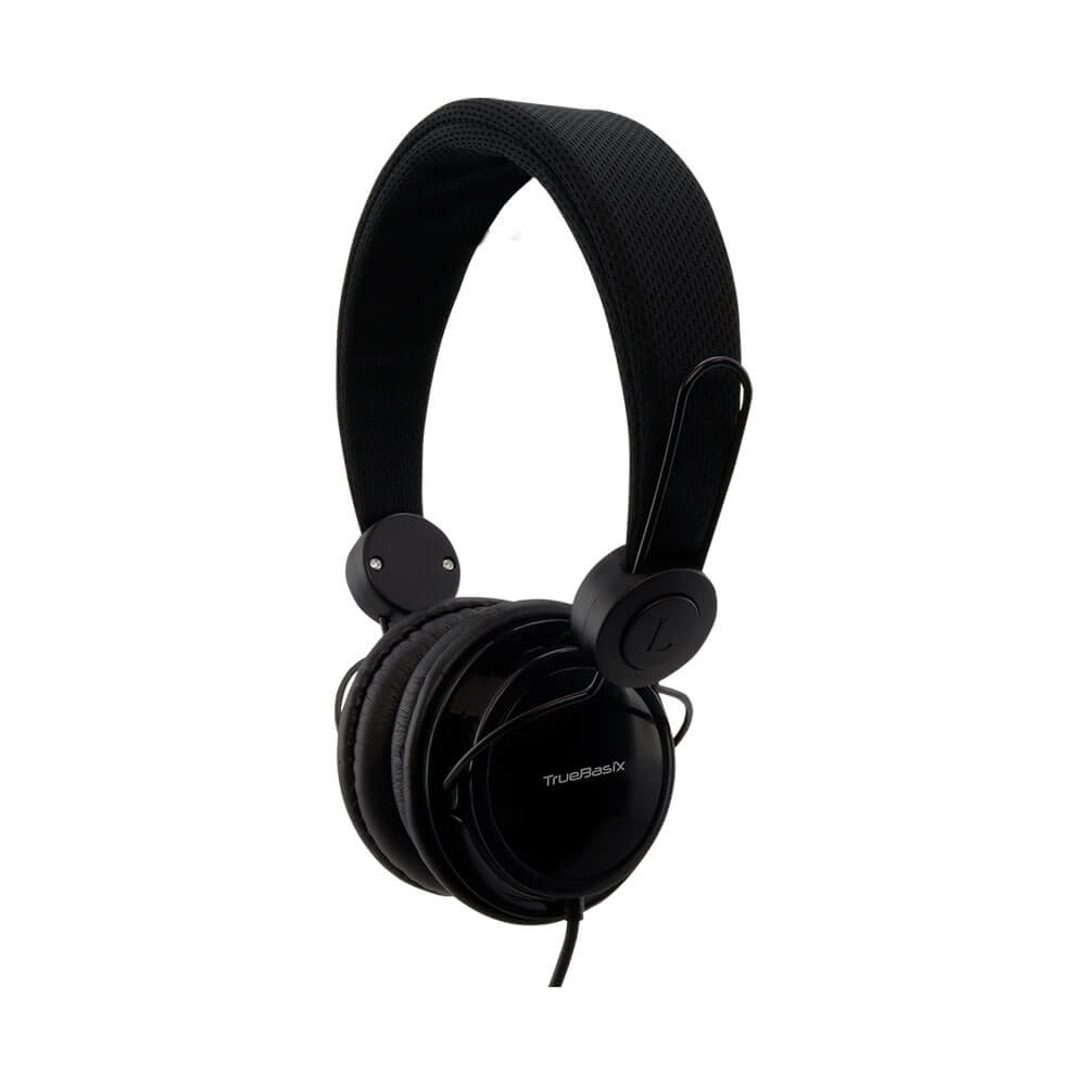 Audifono Con Microfono On Ear True Basix Tb-914635 Negro 3.5 Mm 1.2 M