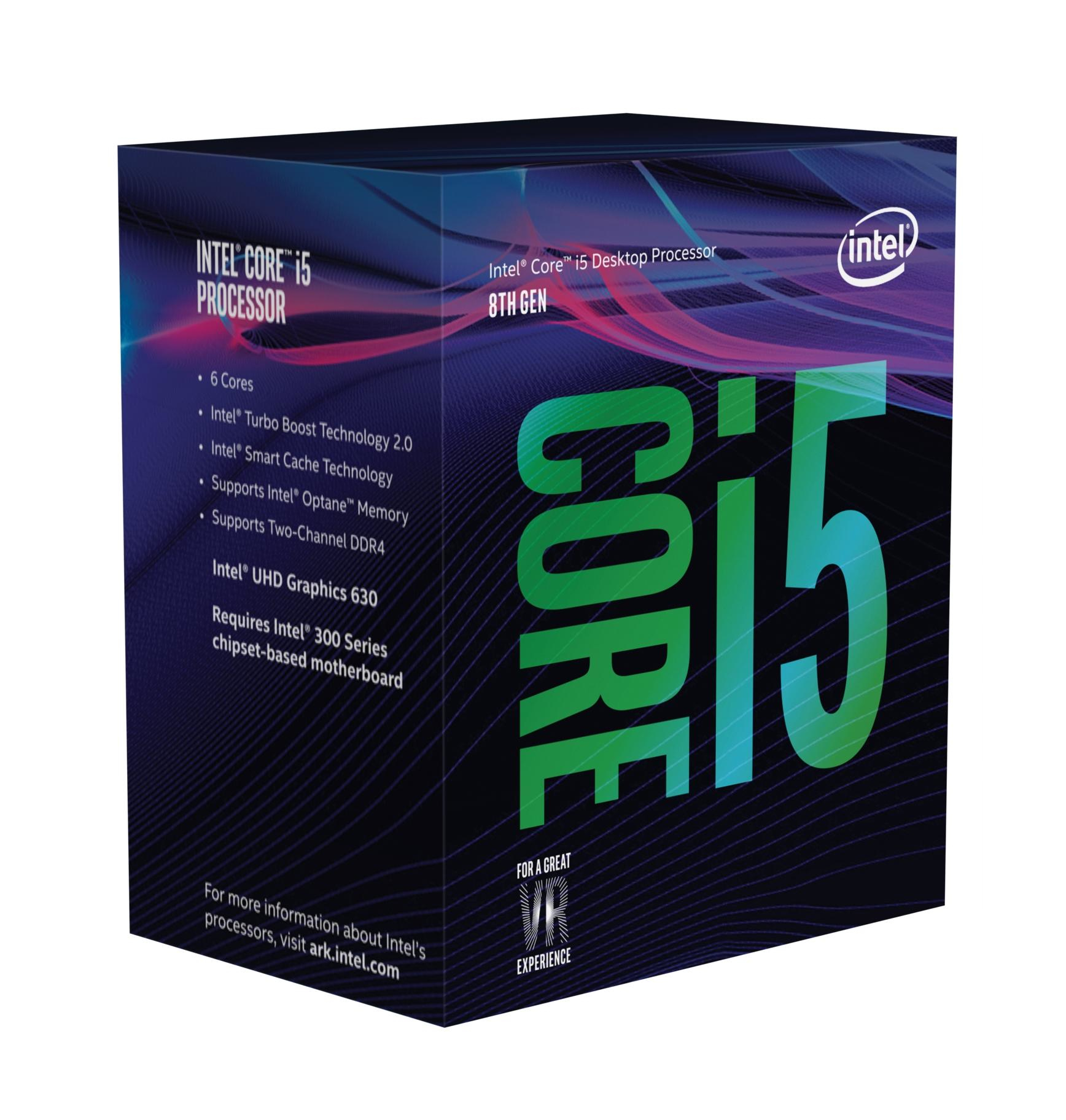 Procesador Intel Core I5-8500 Gen8 3Ghz 6Core Ddr4 Uhd 630 9Mb Lga1151