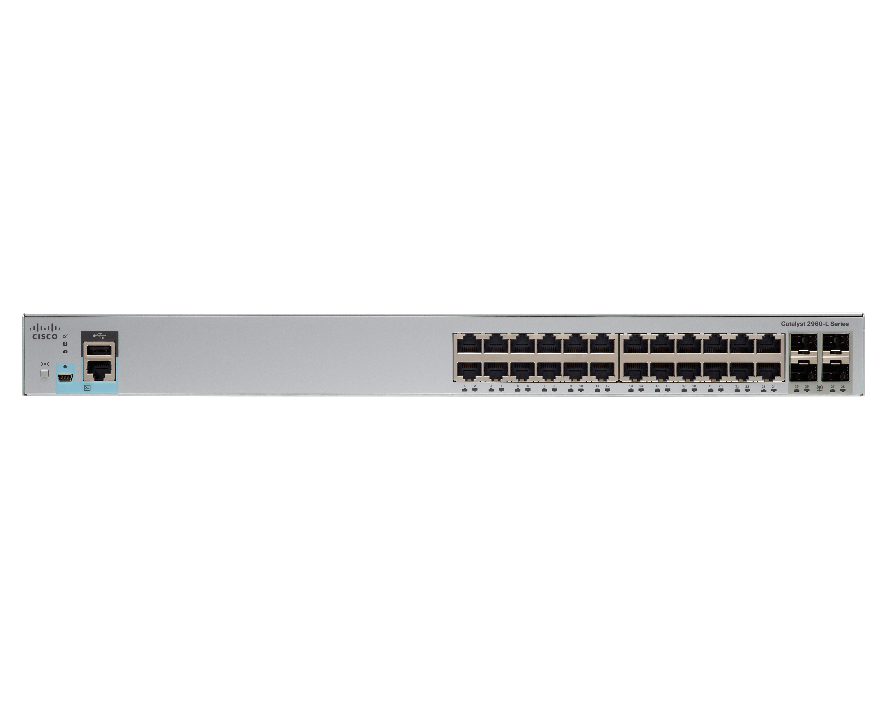 Switch Cisco Gigabit Ethernet Catalyst 2960-L 24 Puertos + 4 Sfp