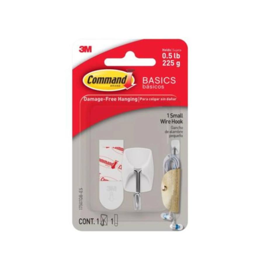 Gancho 3M Básico Command 1 Wire Pequeño Blanco 17507Db-Es