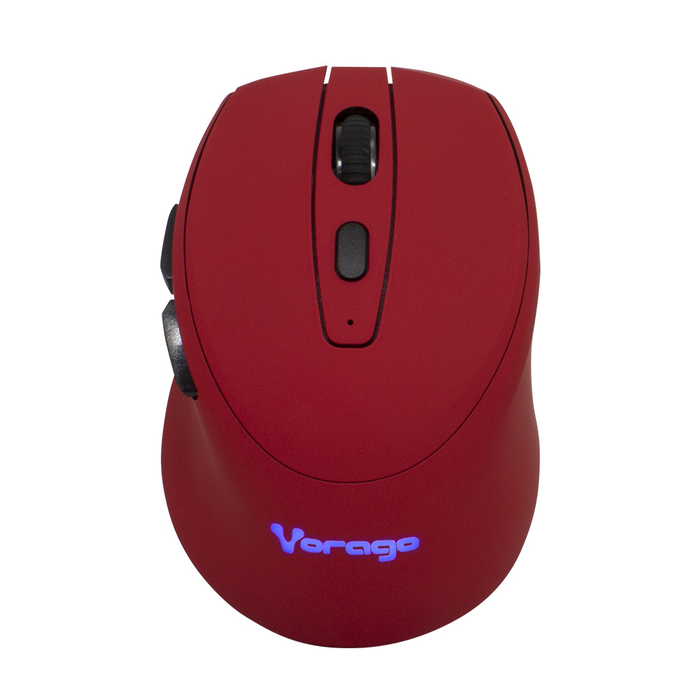 Mouse Inalambrico Recargable Vorago Mo-306-Rd 2400 Dpi Rojo