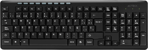 ACTECK Teclado Multimedia Inalambrico Negro Acteck Ac 913973