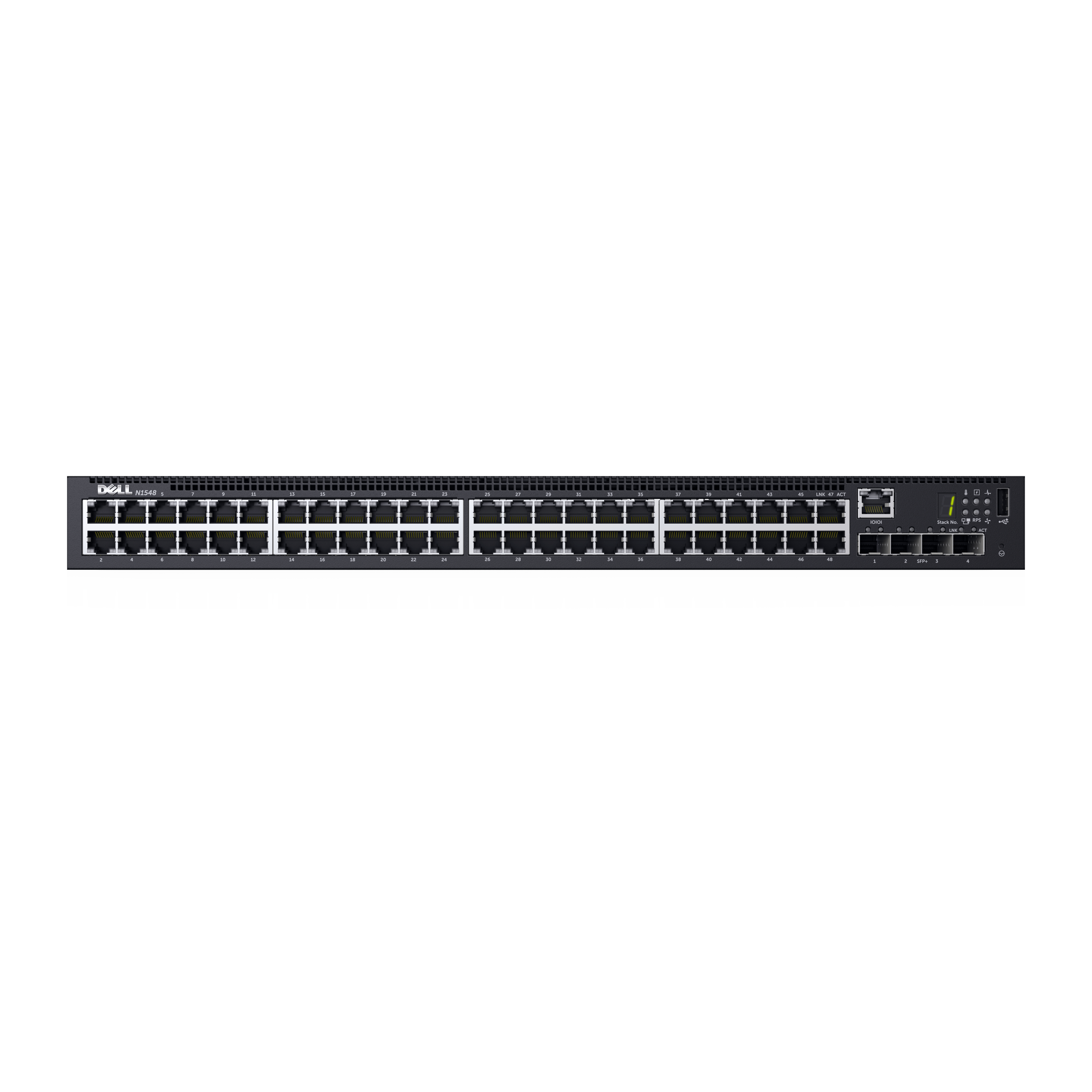 Switch Dell N1548P 48 Puertos 10/100/1000Mbps 4 Puertos Sfp+