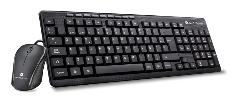 Kit Teclado Y Mouse Techzone Tz19Comb01-La Negro