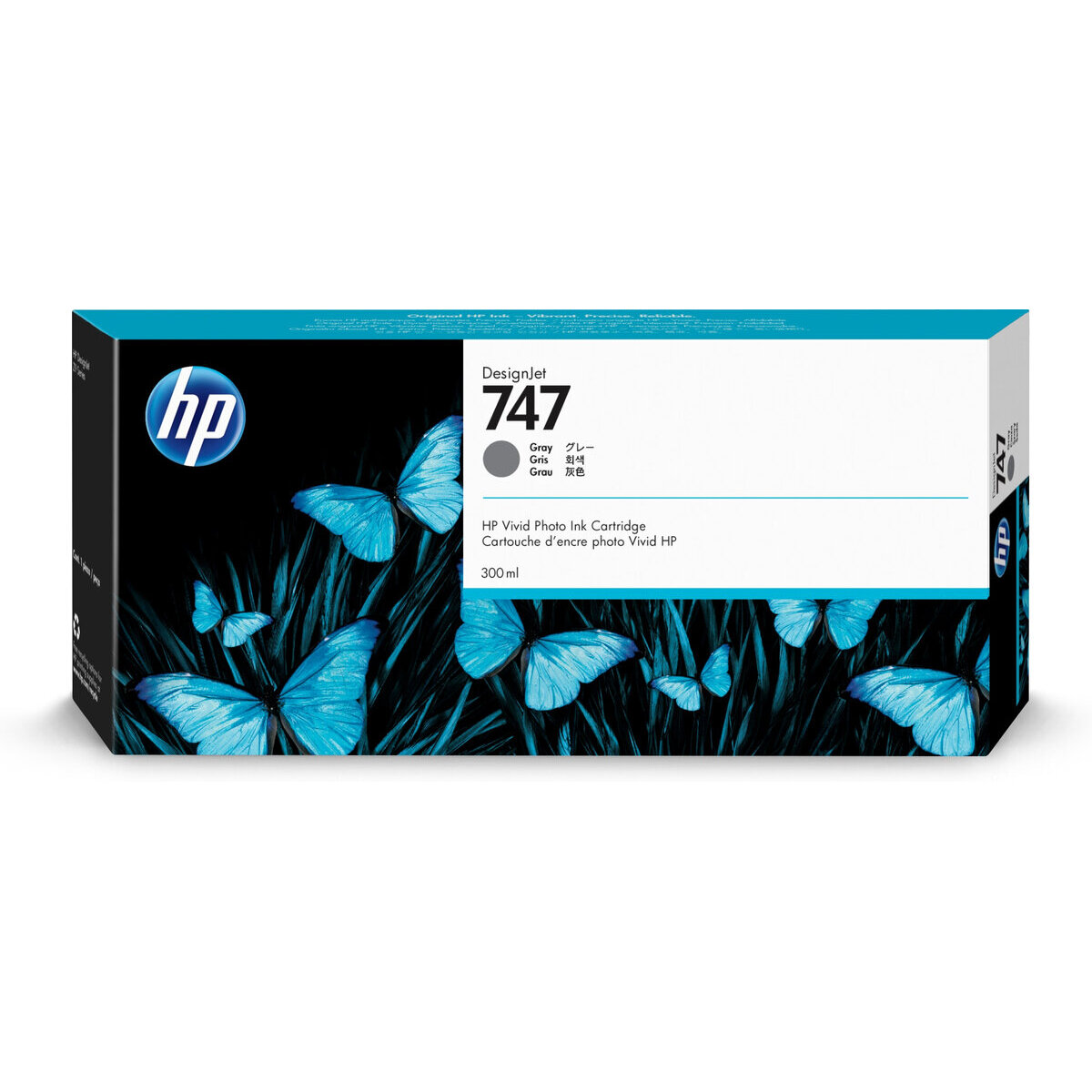 Cartucho De Tinta Hp 747 Gris P/Z9+ 300Ml P2V86A
