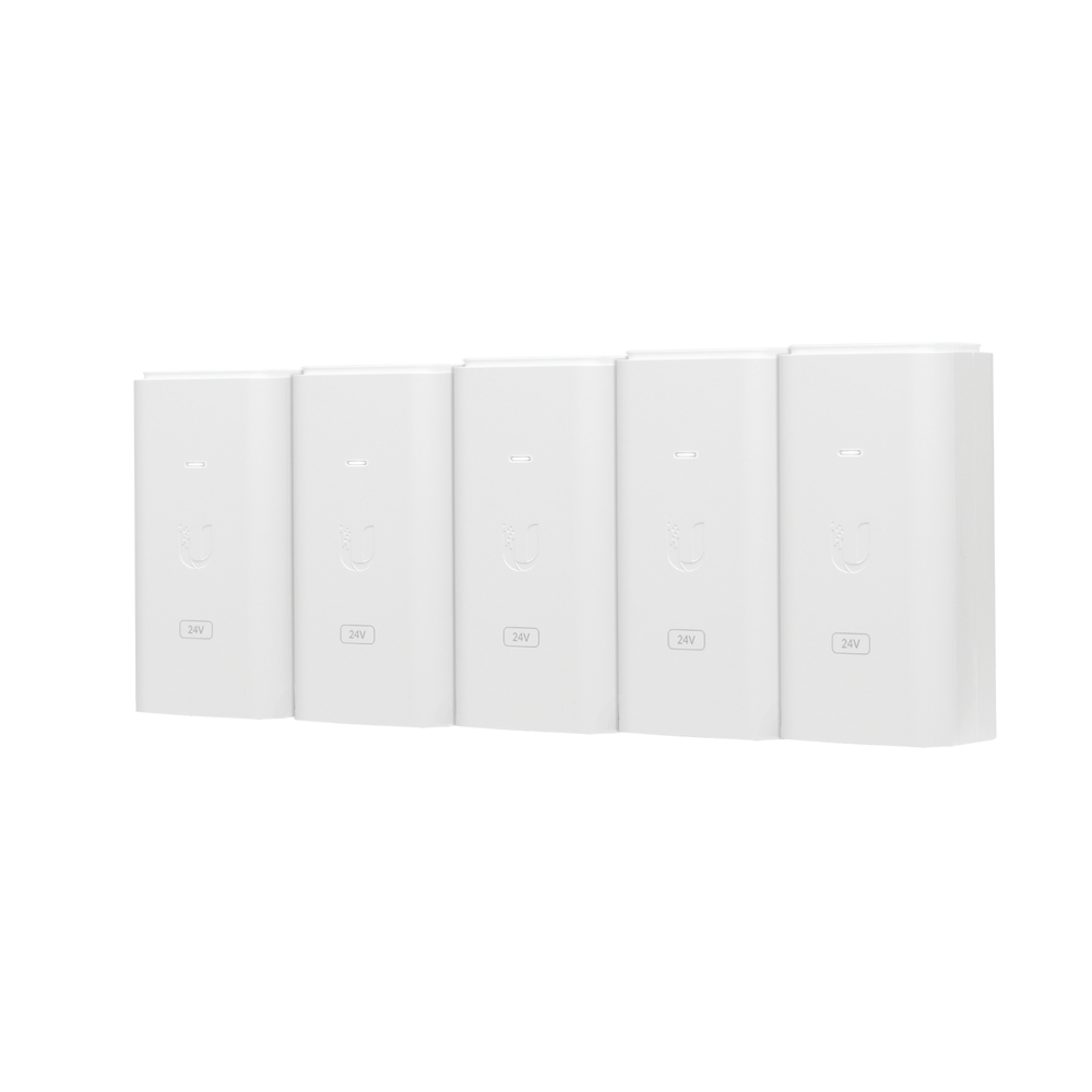 Adaptador Poe Ubiquiti 5 Unidades De 24 Vdc 0.5 Pto.Gbpoe-24-12W-5P