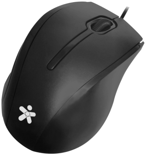 Mouse Stylos Alambrico Ergonomico 3 Botones Usb Negro Stpmoa7B