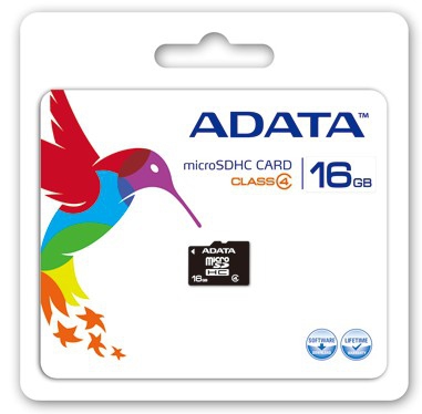 Memoria Micro Sdhc Adata 16 Gb Con Adaptador Cl4 (Ausdh16Gcl4-Ra1)