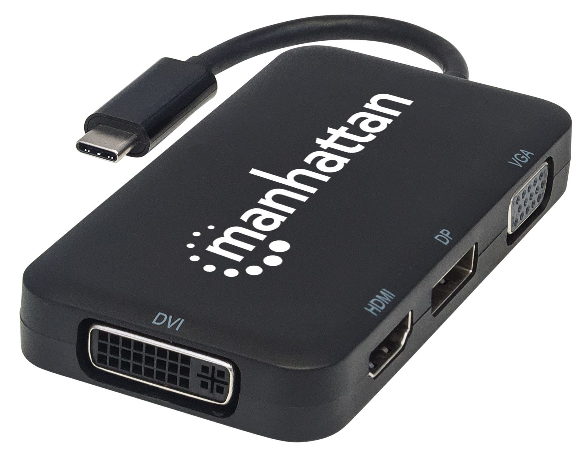 Adaptador vga discount a hdmi manhattan