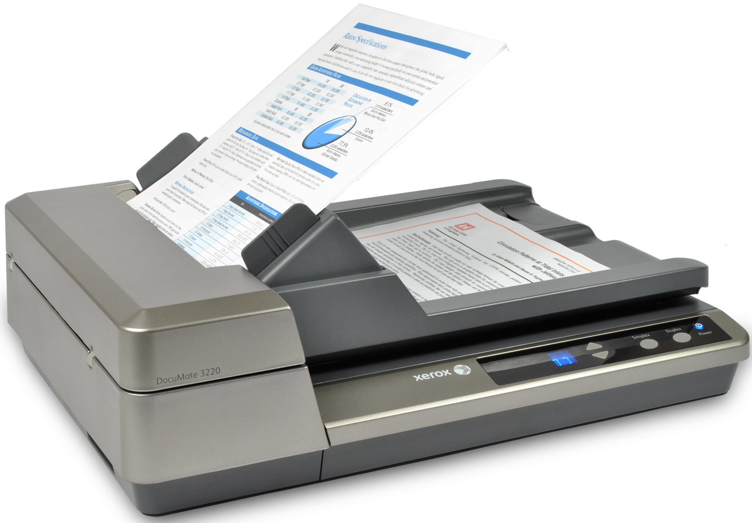 Escaner Xerox 3220 600X600 Dpi Color Usb 2.0 Gris Xdm32205M-Wu