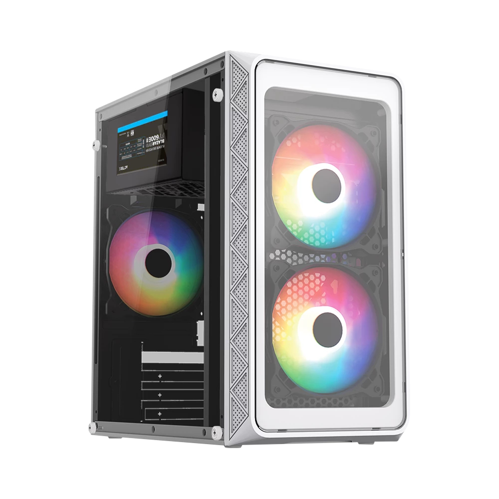 Gabinete Acteck Mini Torre Doom Pro Crystal Gi730 Fuente De Poder 600W Usb 3.0 Micro Atx Ac-939232