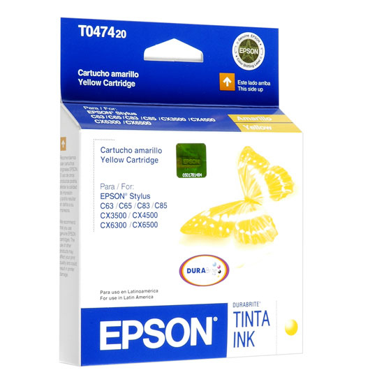Tinta Epson T047420-Al Amarilla C63/83/C65/85/Cx3500/4500/3600/6500