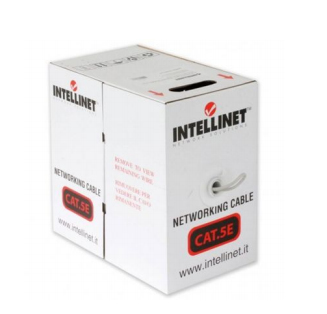 Bobina Cable Utp Cat5E Multifilar Intellinet Gris 23 Awg 305Mts 704823