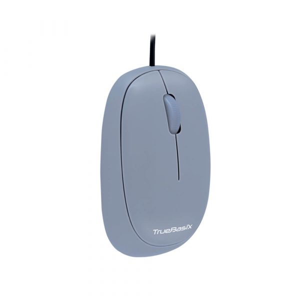 Mouse Alambrico Gris True Basix Tb-924771 Gris 4 Botones 1000 Dpi
