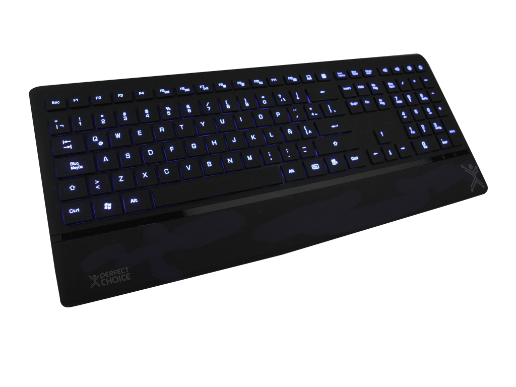 Teclado Perfect Choice Pc-200871 Negro Usb Interfaz Español Pc