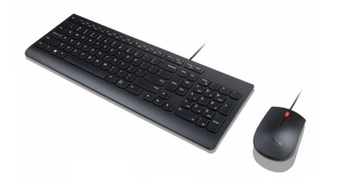 Kit De Teclado Mouse Y Teclado Lenovo Essential Usb Negro 4X30L79907