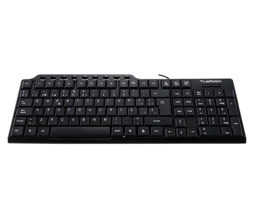 Teclado True Basix Tb-916738 Usb Numerico Negro Pc/Server Alambrico