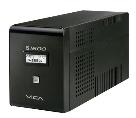 No Break Vica Con Regulador 1.6Kva 900W Lcd Usb S1600