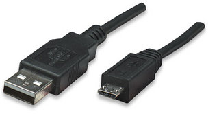 Cable Usb Manhattan Alta Velocidad Usb 2.0 A A Micro Usb 2.0 B 3M