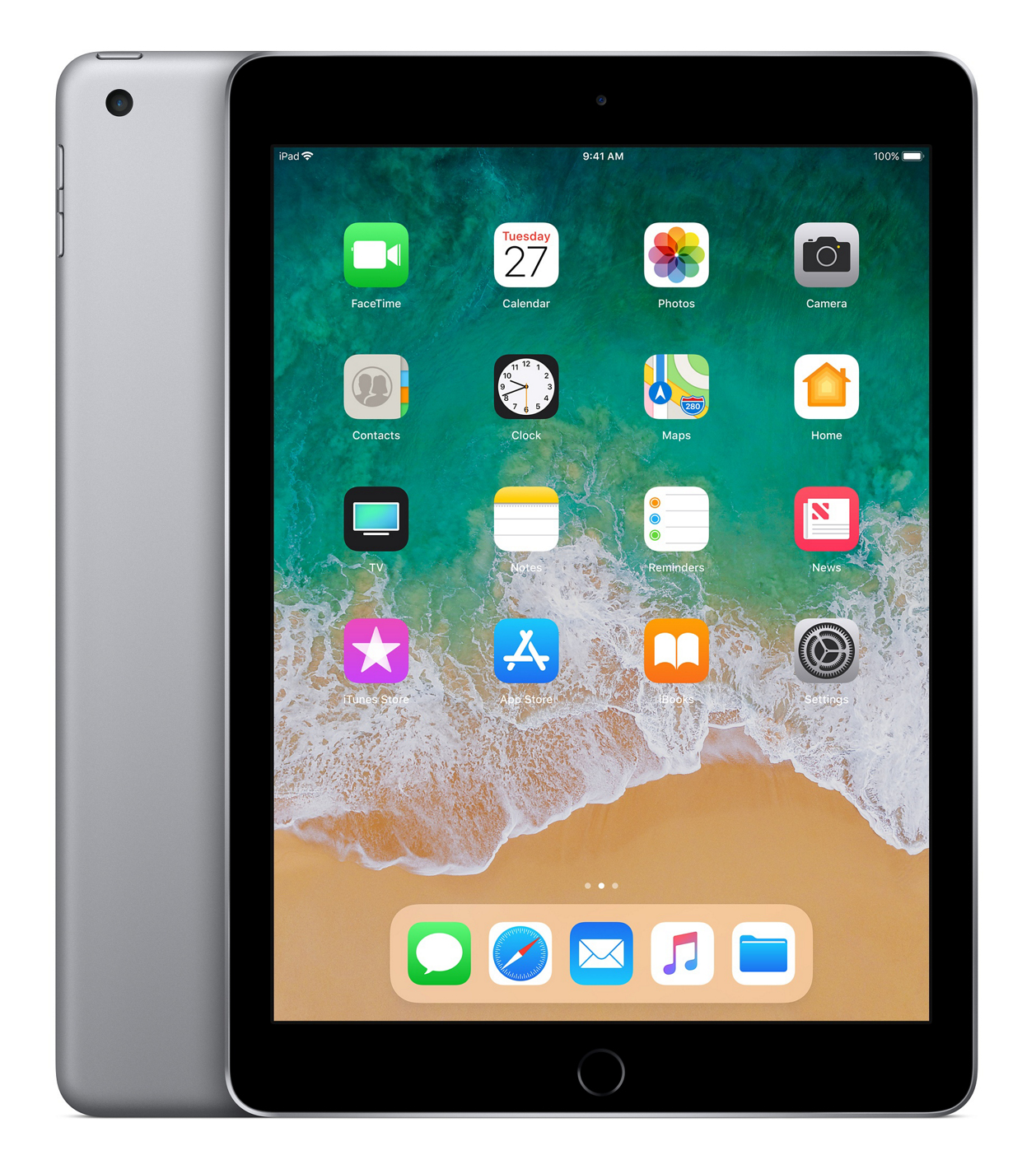 Ipad Retina 9.7" 128Gb Ios 11 Wi-Fi Bluetooth 4.2 Gris Apple Mr7J2Cl/A