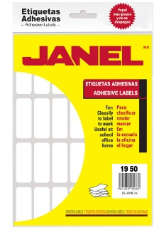 Etiqueta Janel Adhesiva Escolar #15 19X50