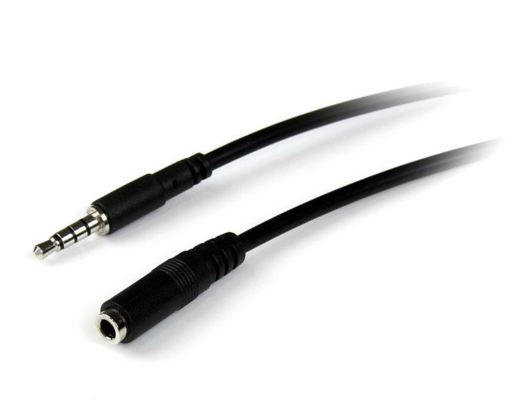 Cable 2M Audifonos 4Pines Headset Diadema Jack 3.5Mm Startech Muhsmf2M