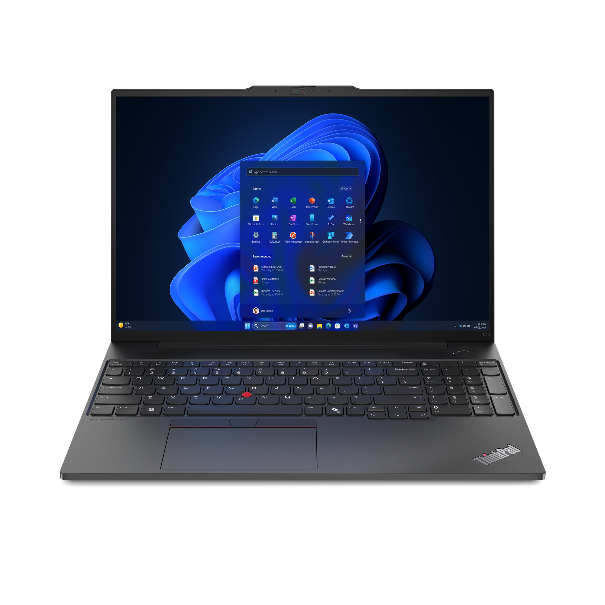 Laptop Lenovo Thinkpad E16 16" Amd Ryzen 5-7535U 32Gb 512Gb Ssd Windows 11 Pro 21M5003Vlm