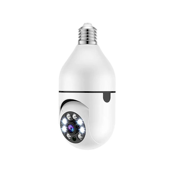 Cámara Inteligente Tipo Foco D-Bugg Db-Ff01 3Mp Alambrico Roseta E27 Blanco