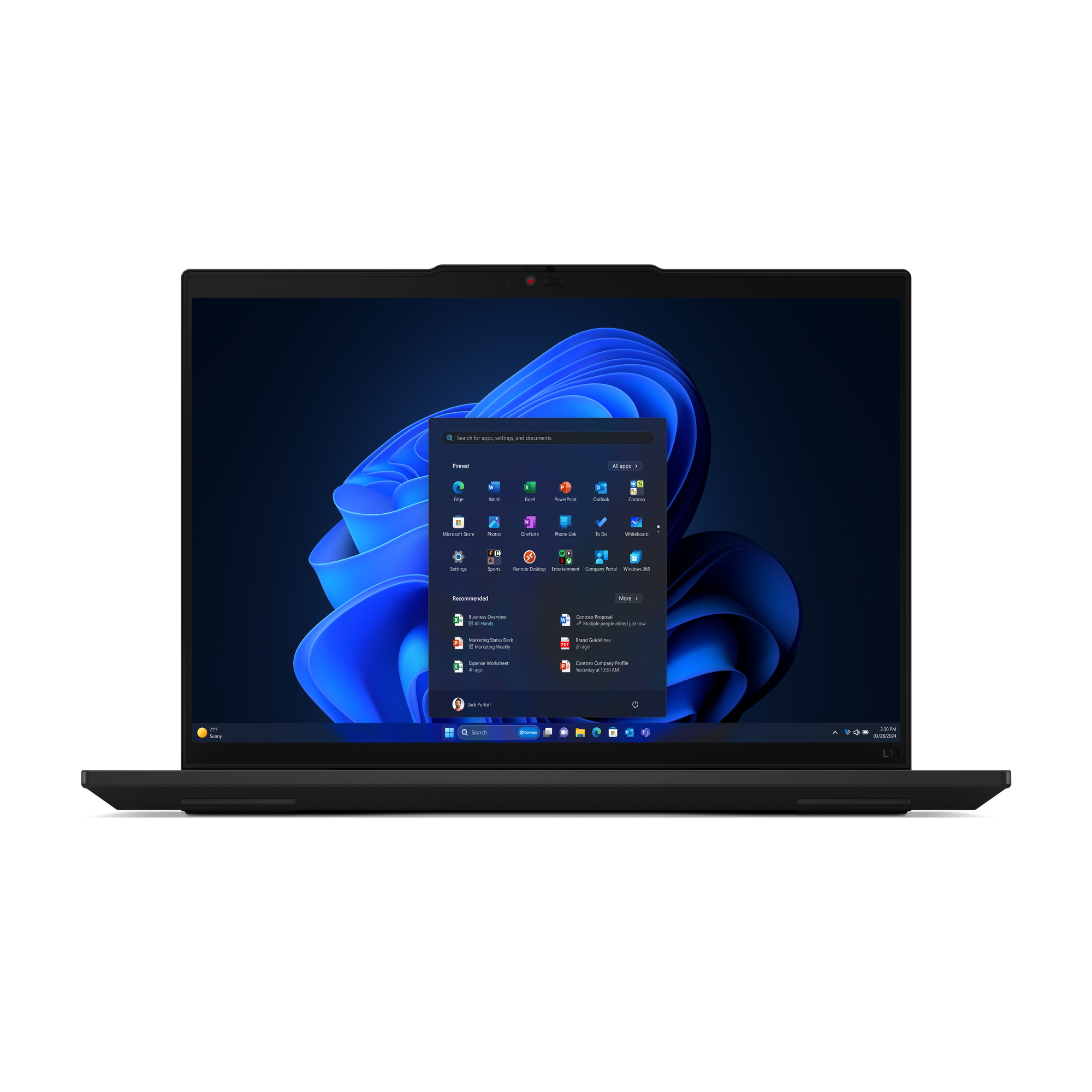 Laptop Lenovo Thinkpad L14 14" Intel Core Ultra 5 16Gb 512Gb Ssd Windows 11 Pro Español 21L2000Jlm