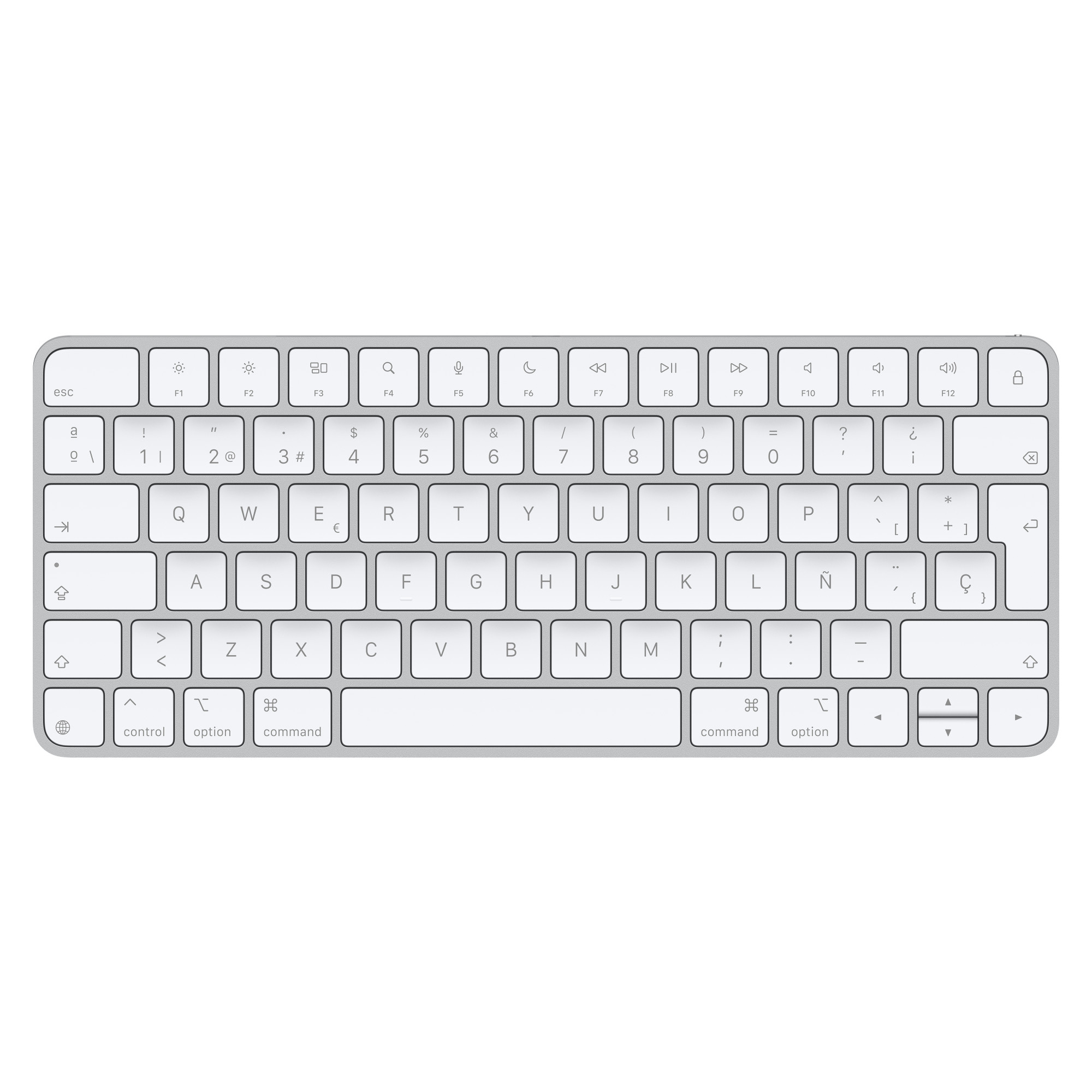 Teclado Apple Magic Keyboard Inglés Blanco Mxcl3Lz/A